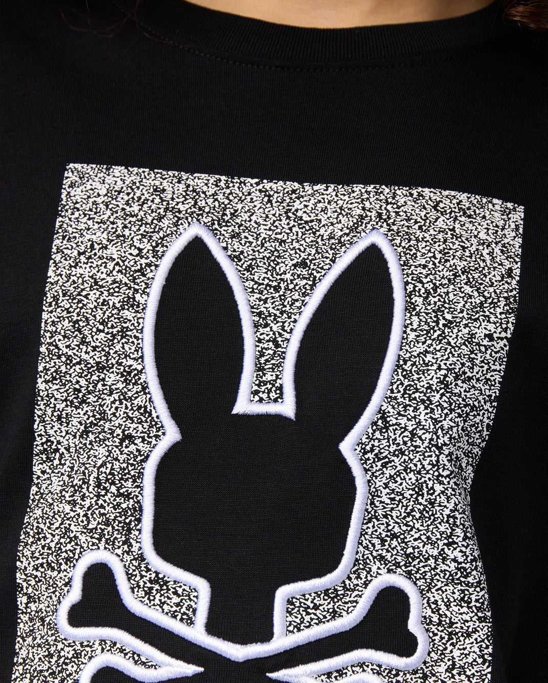 T Shirt Graphique Psycho Bunny Livingston Graphic Tee Noir Homme | WMP-60467797